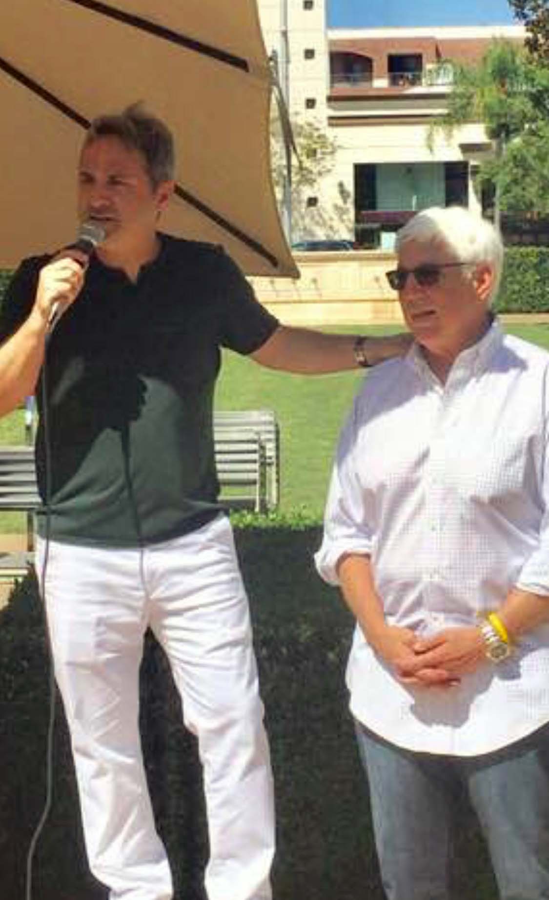 Gabriel Frem with Beverly Hills Mayor Julian Gold